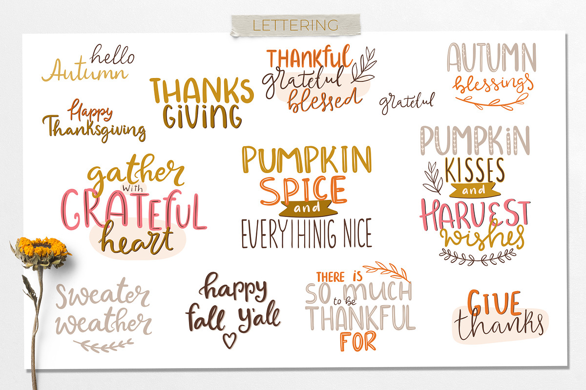 Autumn mood patterns&clipart bundle, a Food Illustration by Cozy pattern shop (Photo 10 of 10)