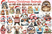 Funny Christmas Animals, an Illustration by Sublimation Artist (Thumbnail 1 of 6)