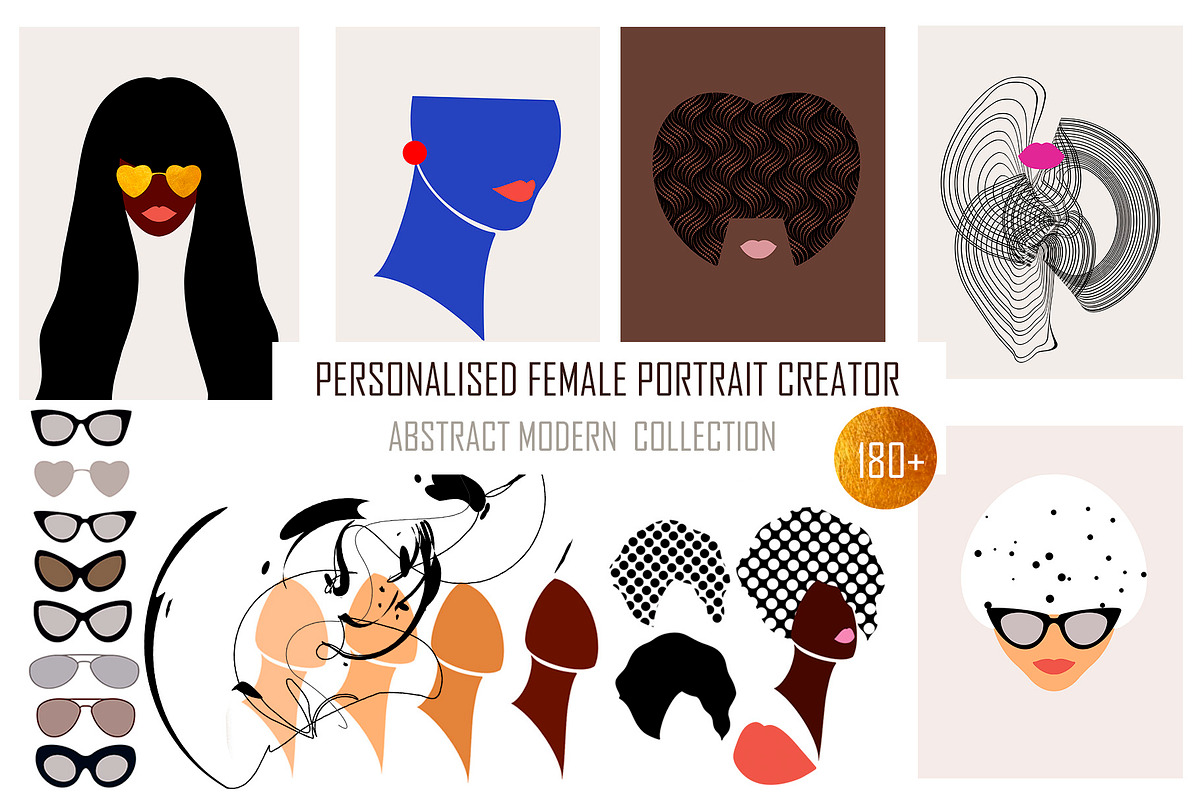 Personalised female portrait creator, a Person Illustration by ArtOLB (Photo 1 of 9)