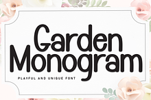 Garden Monogram | Script Font