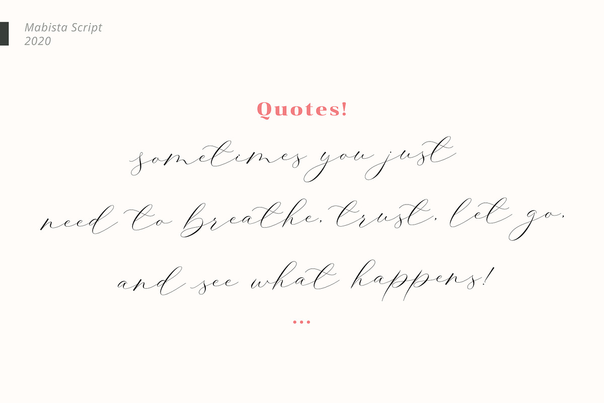 Mabista Script, a Script Font by Stipline Studios (Photo 6 of 8)