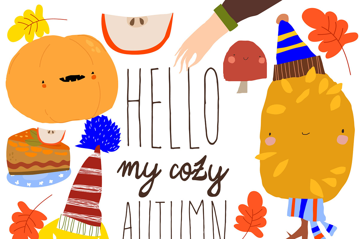 Autumn Color Trees and Pumpkins, a Seasonal Illustration by Maria Starus (Photo 2 of 3)