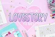 Lovestory - Handwritten Typeface, a Handwritten Font by saintricchi (Thumbnail 1 of 6)