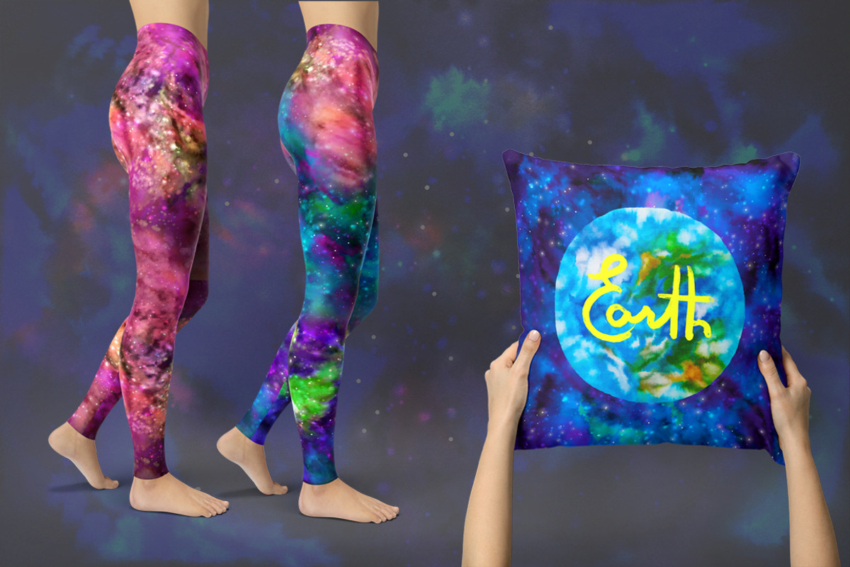 GALAXYwatercolor cosmic background, an Illustration by Mandarinkas art (Photo 7 of 8)