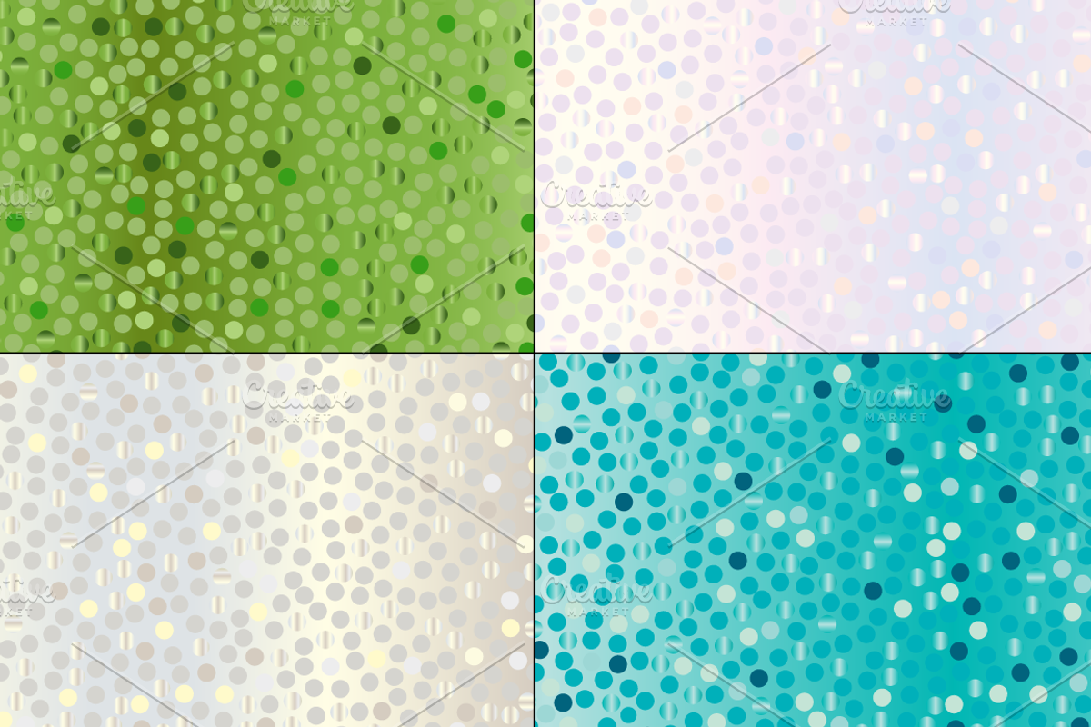 Seamless Dots Gradient Backgrounds preview 4