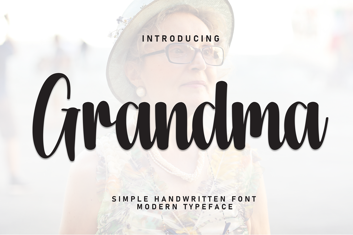 Grandma | Script Font, a Handwritten Font by Scratchones (Photo 1 of 8)