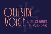 Outside Voice Handwritten Font, a Font by Molly Suber Thorpe (Thumbnail 1 of 9)