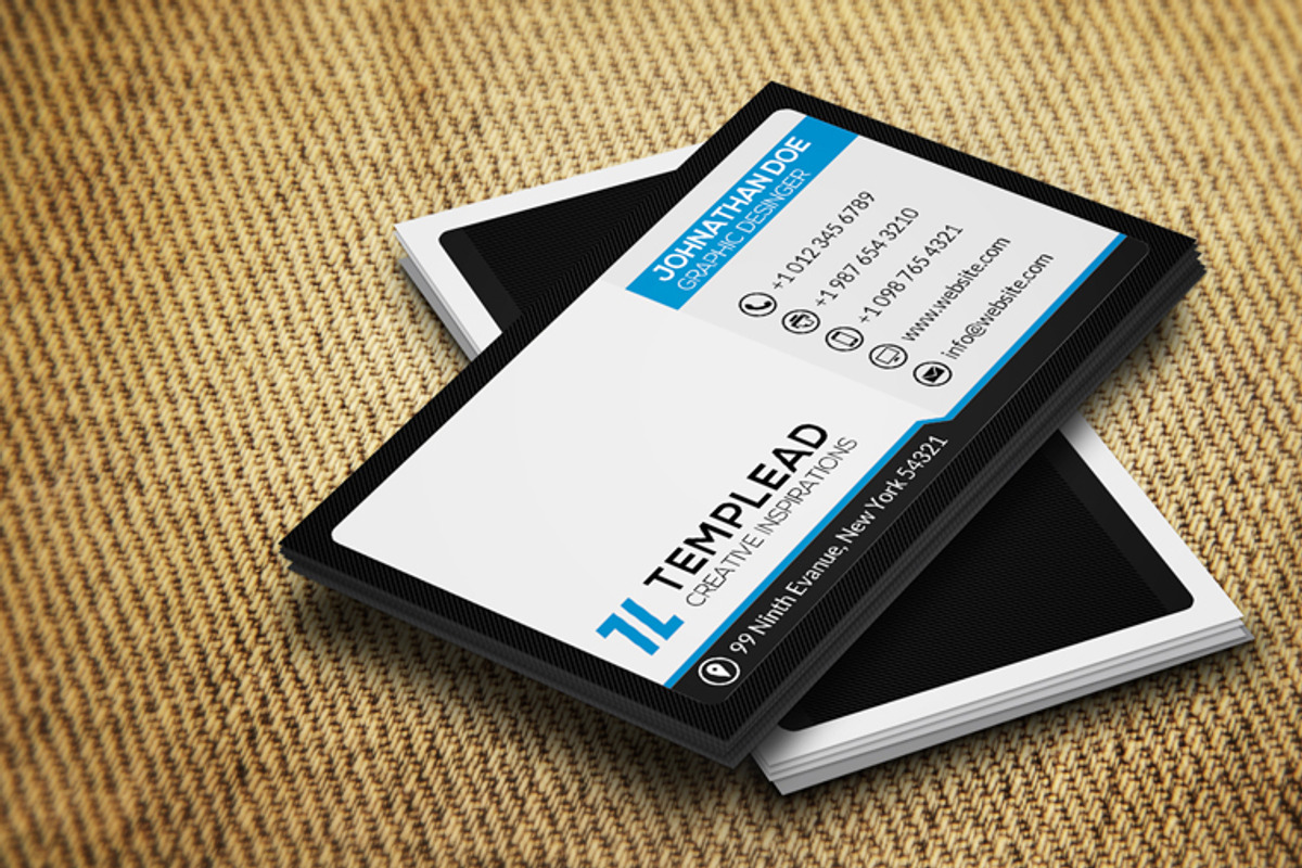 Corporate Business Card CM056, a Business Card Template by annozio (Photo 3 of 4)