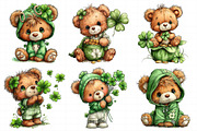 St. Patrick's Teddy Bear Clipart, an Illustration by Daily.Designs (Thumbnail 6 of 8)