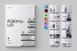 Architecture Portfolio Template, a Brochure Template by ElvinPrint