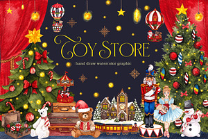 Toy Store. Christmas graphic., an Object Illustration by ma_i_vi