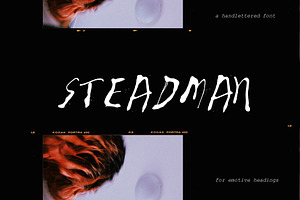 STEADMAN A Hand Lettered Ink Font