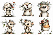 Whimsical Spring Woodland Animals, an Illustration by Libby Wishes (Thumbnail 7 of 8)
