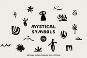 Mystical Symbols — Hand-Drawn Icons, a Decorative Illustration by Lana Elanor (Thumbnail 1 of 9)