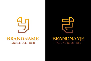 Letter Y Z Diamond Line Logo, a Branding & Logo Template by Pray Art Design Studio