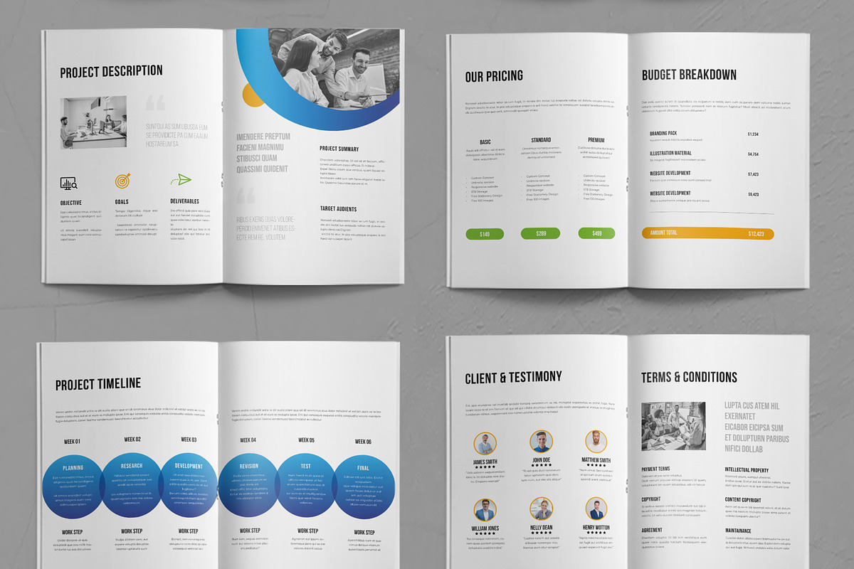 Business Proposal Template, a Brochure Template by ContestDesign (Photo 3 of 3)