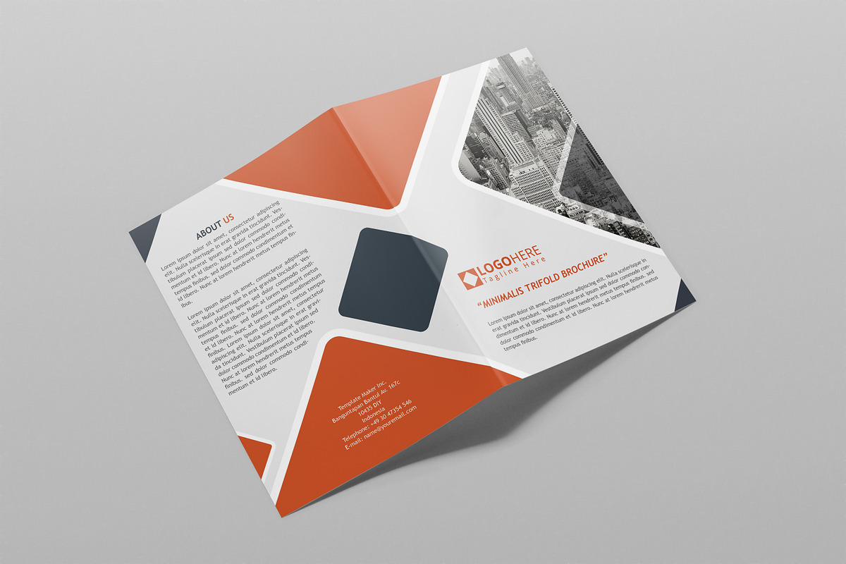 Minimalis Bifold Brochure, a Brochure Template by assaiv (Photo 8 of 10)