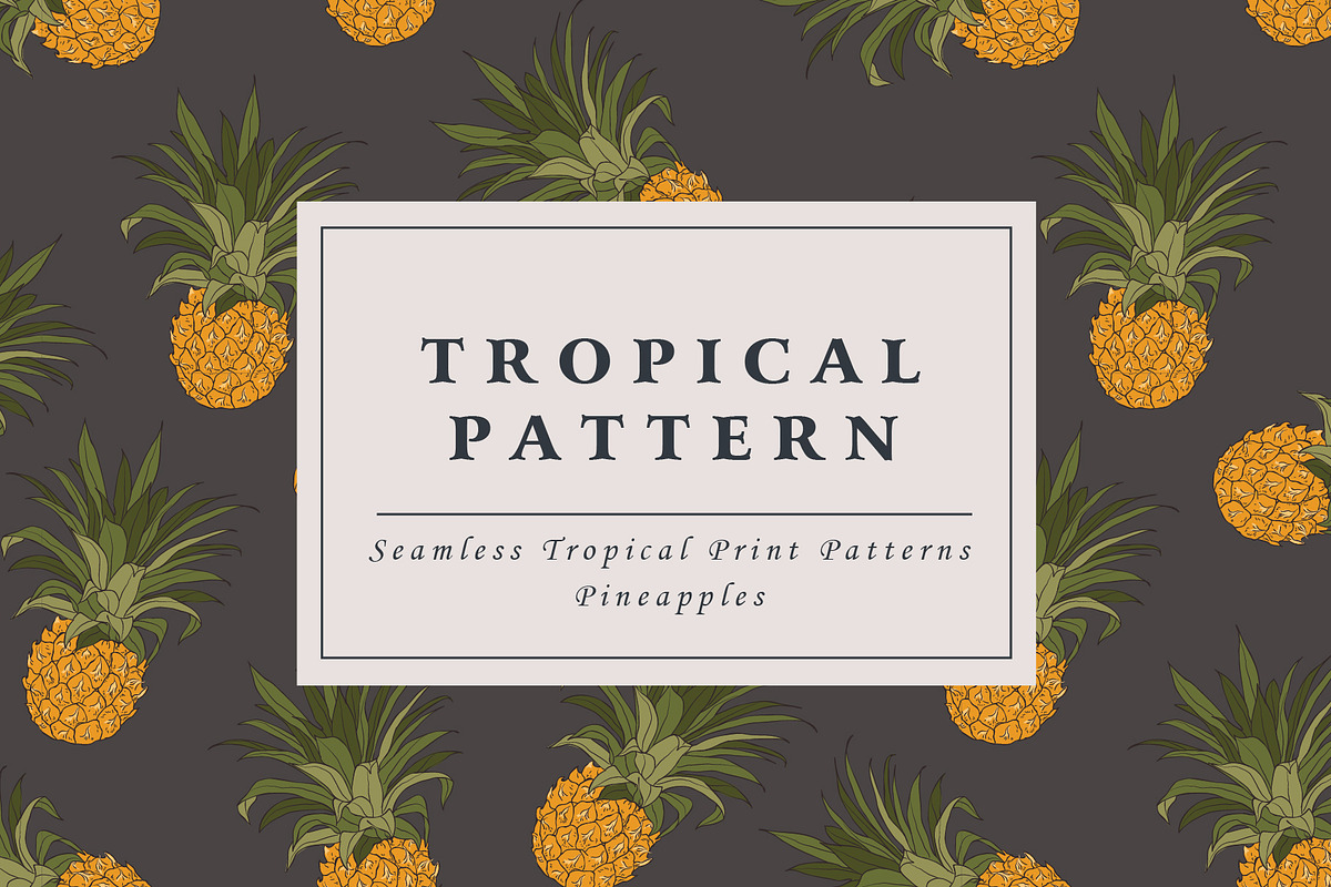 Tropical flower pattern, a Pattern Graphic by Graphic Box (Photo 3 of 8)