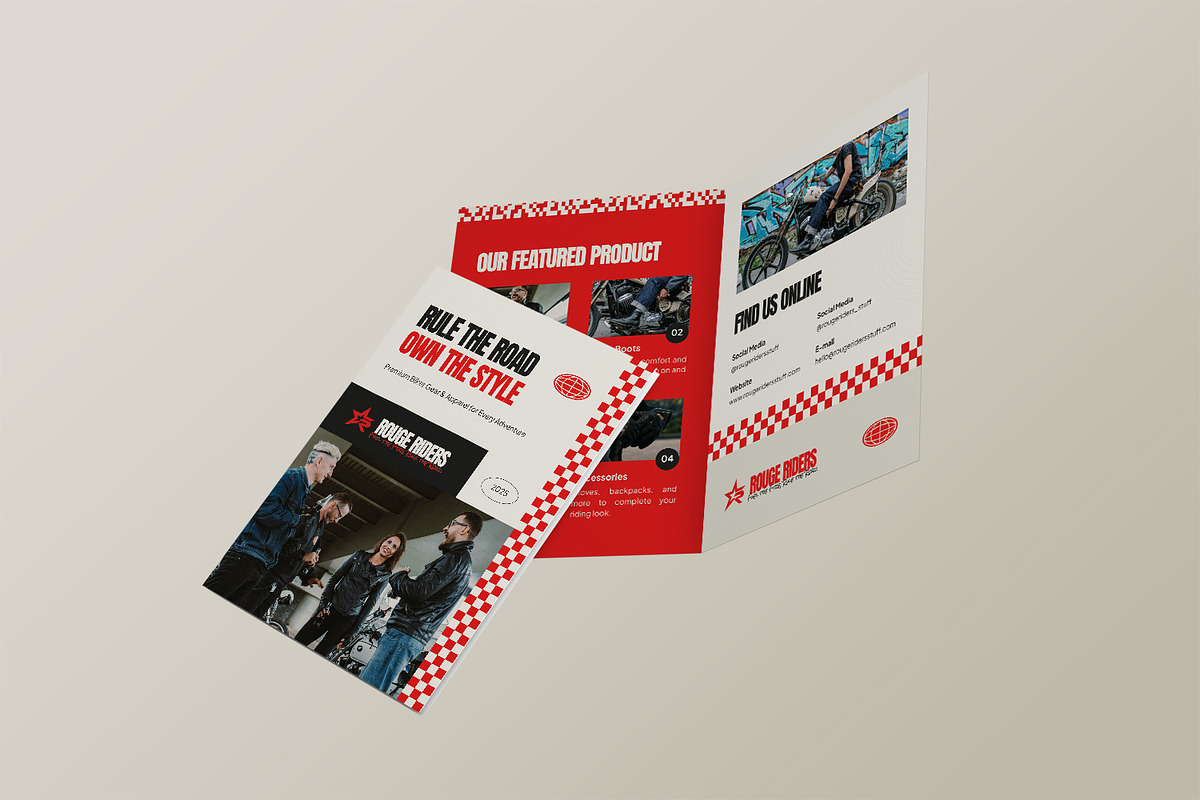 Rouge Riders - Bifold Brochure, a Brochure Template by StreaksideStd (Photo 2 of 3)