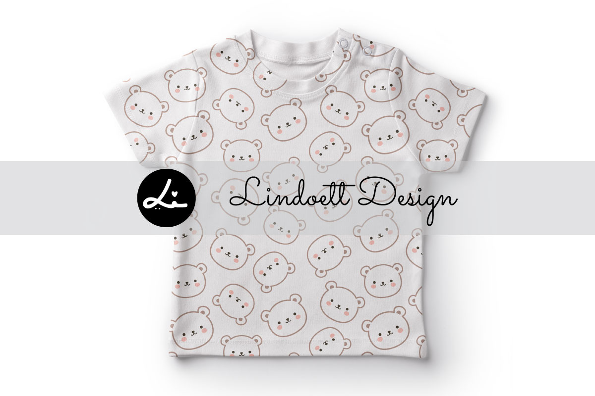 Cute bear seamless pattern, a Pattern Graphic by lindoet23 (Photo 3 of 4)