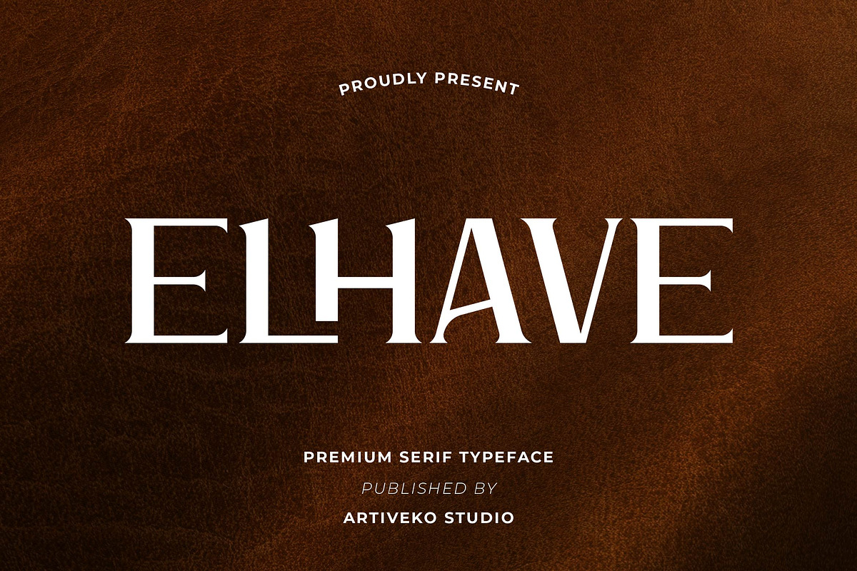 Elhave Luxury Serif Font, a Serif Font by Artiveko (Photo 1 of 7)