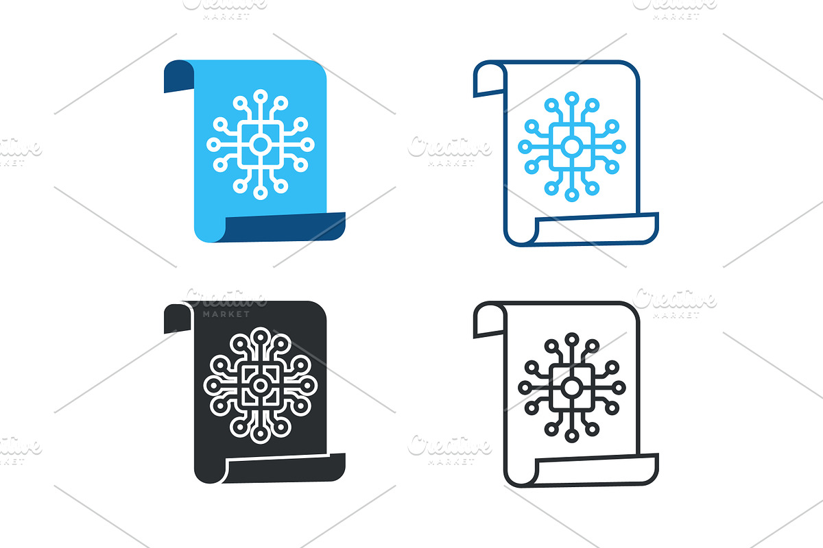 Document icons circuit chip, a Solid Icon by Design Store (Photo 2 of 2)