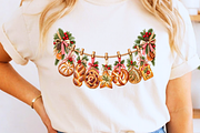 Christmas Bakery Clothesline Clipart, a Seasonal Illustration by Ink Gallery (Thumbnail 11 of 11)