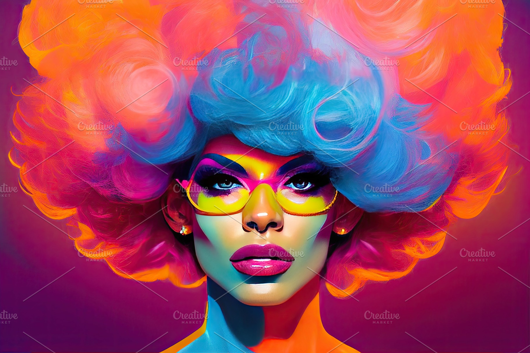 Portrait of drag queen, fictional character, ai generative, a Person Photo by Neirfy