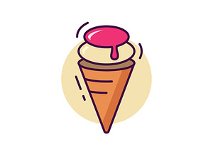 Ice Cream logo vector  frozen ice, a Graphic by T.Vooka