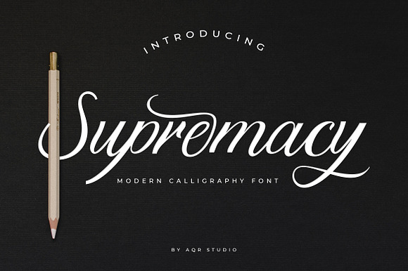 Supremacy Script Font preview 6