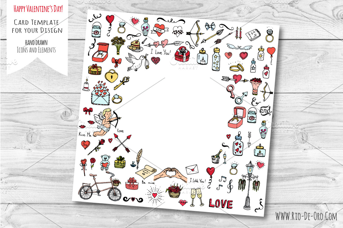 90 Hand drawn Love Elements&Symbols preview 6
