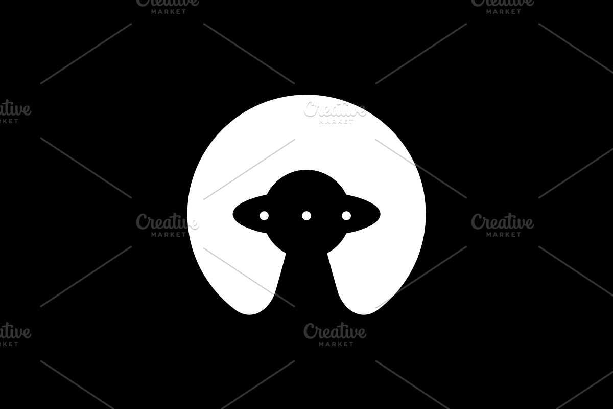 ufo plan futuristic concept logo, a Branding & Logo Template by devastd