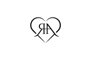 Initials RA or AR with Love Logo, a Branding & Logo Template by Luxury Logos (Thumbnail 3 of 4)