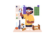 Children do homework, kids study set, an Education Illustration by PaperTrident (Thumbnail 7 of 8)
