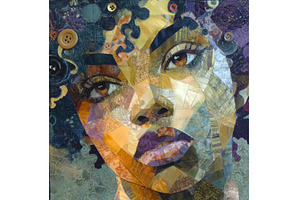 A mosaic collage artwork featuring a, an Arts & Entertainment Photo by ZinetroN