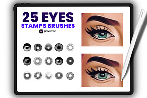 Eyes Brushes Iris Stamps For Procrea