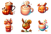 Fall Drinks Sublimation Clipart., a Graphic by CitraGraphics (Thumbnail 3 of 3)