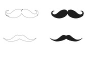 Hipster Moustaches Set 1 Procreate, a Brush Add-On by Disasterology Ink (Thumbnail 10 of 10)