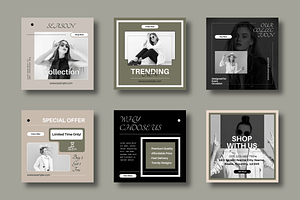 Fashion Social Media Template, a Social Media Template by MightyDesign