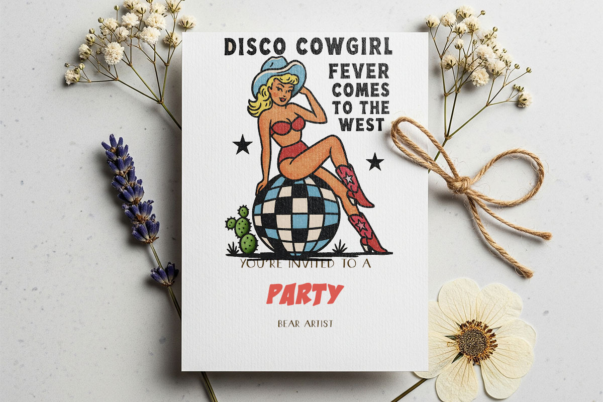 Retro Pin-Up Cowgirl Clipart Bundle, a Graphic by GlitterCraft (Photo 15 of 61)