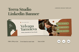 Terra Studio - Linkedin Banner, a Social Media Template by Fannan Studio