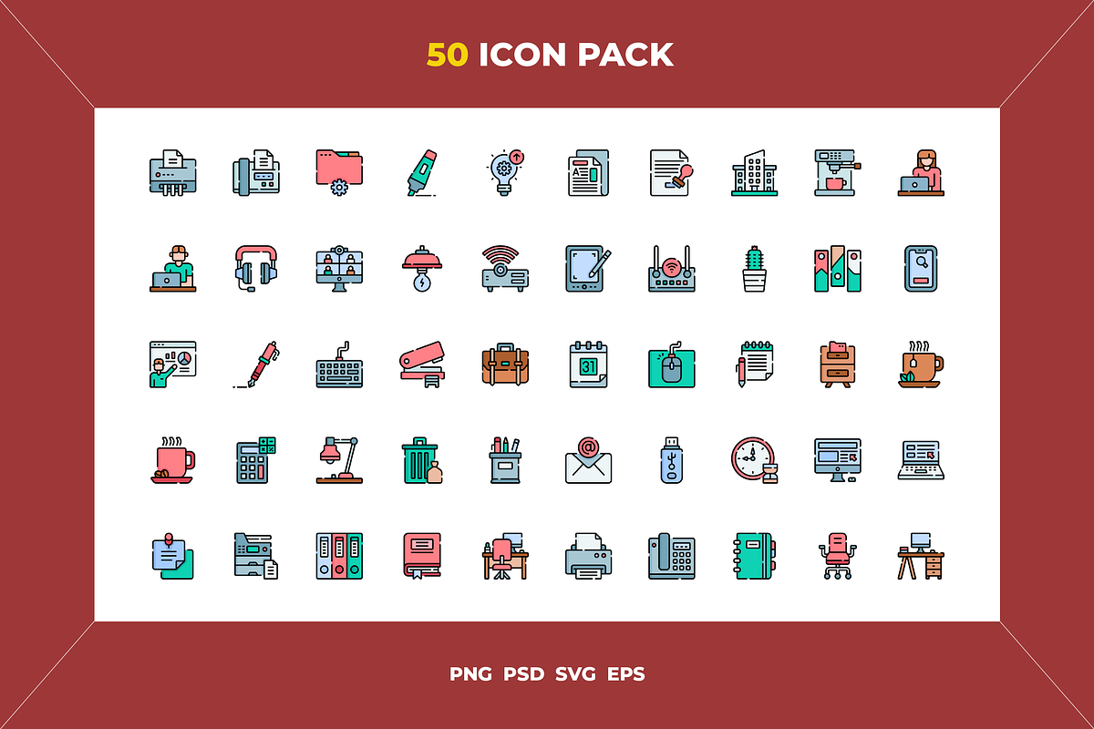 Workplace icons, an Outline Icon by Wencory (Photo 1 of 2)