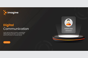 Modern Digital Banner Design, a Marketing Template by rpdesignstudio