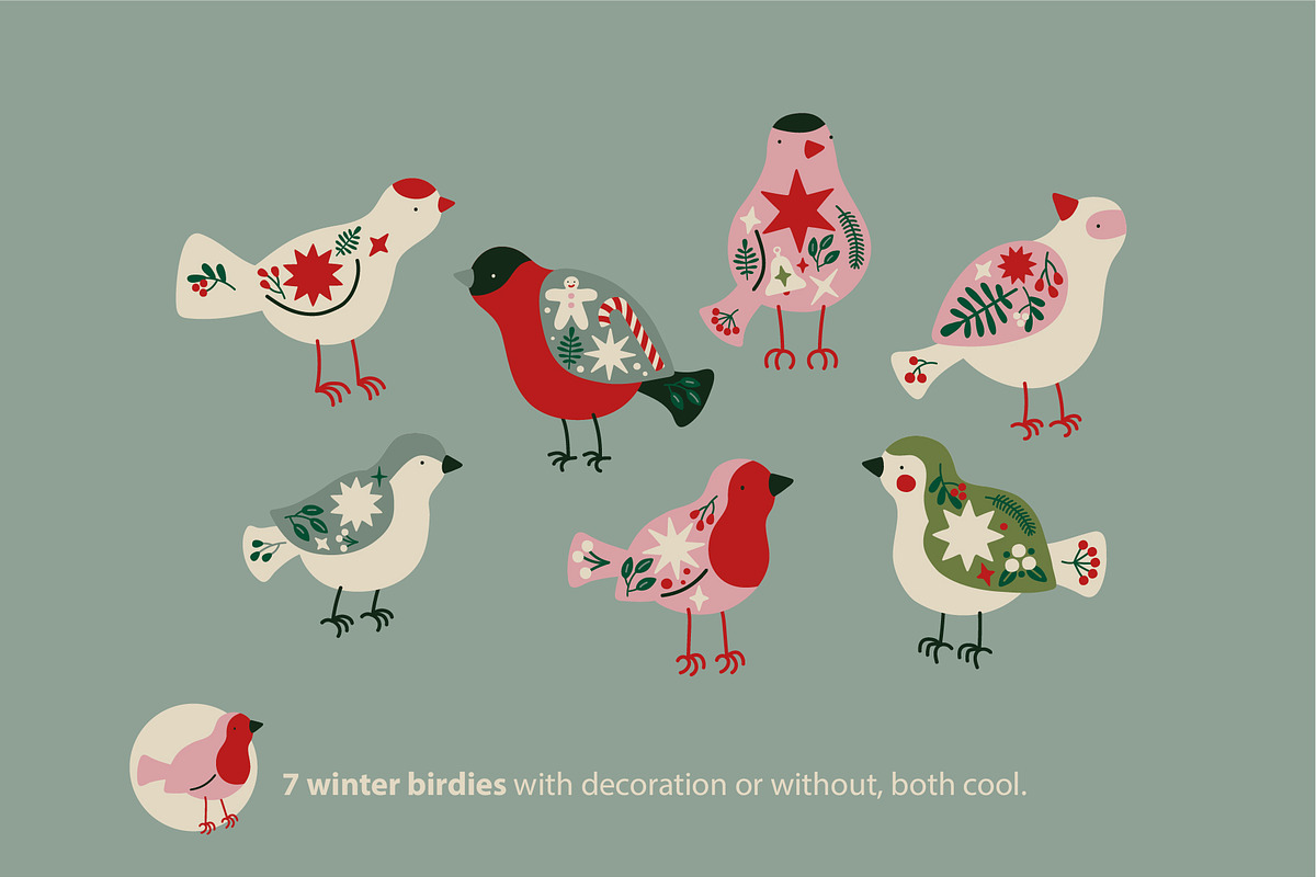 Christmas vector. Patterns, graphic, an Object Graphic by anna khramtsova (Photo 4 of 20)