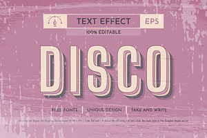 5 Music 80s Editable Text Effects