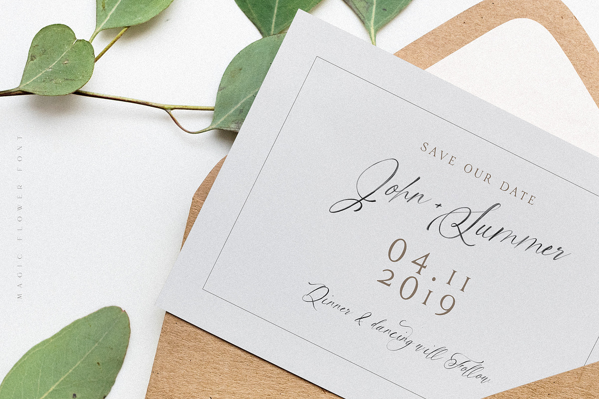 Magic Flower SVG Font preview 3
