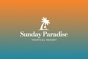 Paradise logo template illustration, a Branding & Logo Template by Dyn Studio