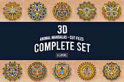 10 Animal Mandalas Set - Laser cut, an Object Graphic by Arshad Ali (Thumbnail 1 of 22)