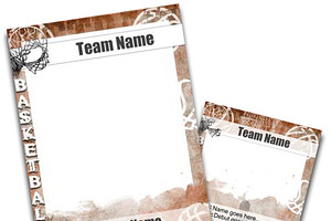 Basketball Trading Card Template, a Card Template by Brenda Avila Designs