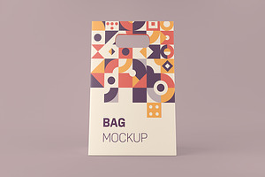 Paper Gift Bag Mockup, a Packaging Mockup by Qaleb Studio